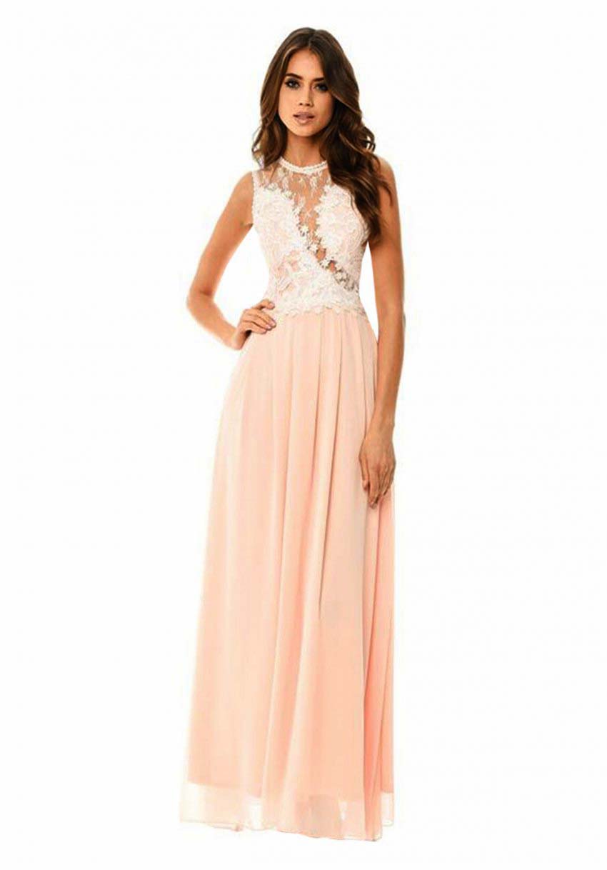 Aerino Dreamy Maxi Forema Dantela Se Peach