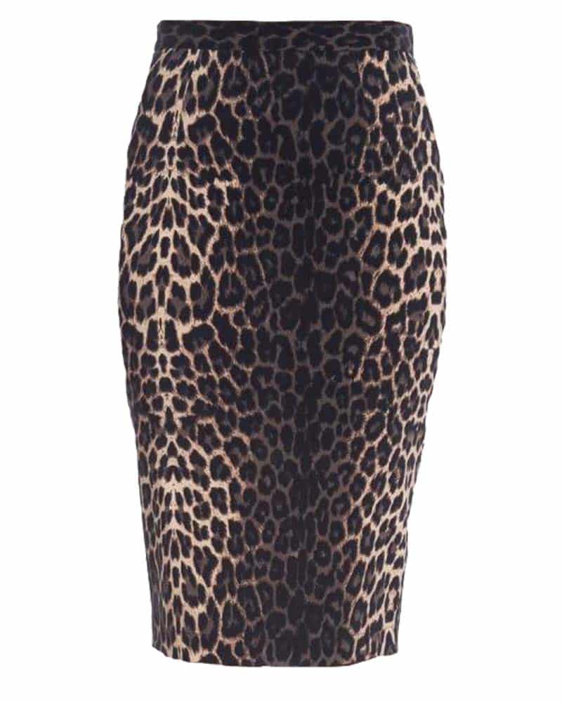 vintage statement leopard pencil φούστα Panther 7318